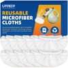 LOVECO 10 Pack Universal Microfiber Cloths for Handheld Steam Cleaner