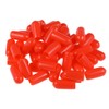 sourcing map 50pcs Rubber End Caps 5.5mm ID Vinyl Round