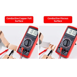 Vaincre Copper Tape (1inch X 66 FT), Copper Foil Tape for Stained Glass, Copper Tape for Slugs Conductive Adhesive, Copper Flashing Conductive Tape for Guitar, EMI Shielding