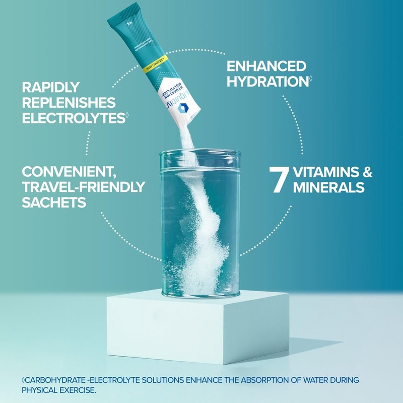 Liquid I.V. Hydration Multiplier Electrolyte Powder Mix Lemon Lime +