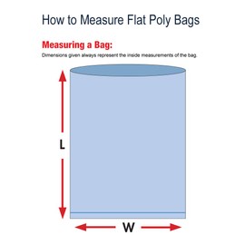 Aviditi 6" x 12" Flat Open Top Clear Plastic Poly Bags for Party Favors, Gifts, Parts, Storage, Packaging, and More, 2 Mil (Case of 1000)