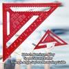 Senbaler 12 Inch/300mm Aluminum Alloy Triangle Ruler, Woodworking Speed Square