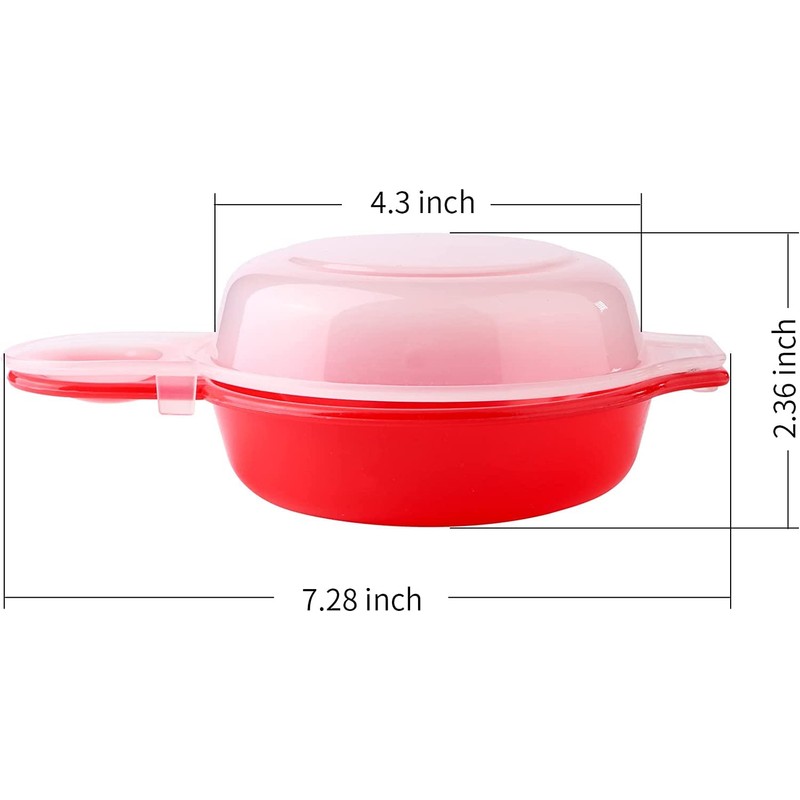 2pcs-Microwave Egg Cooker,Microwave Egg Maker,1 Minute Fast Egg Hamburg Omelet