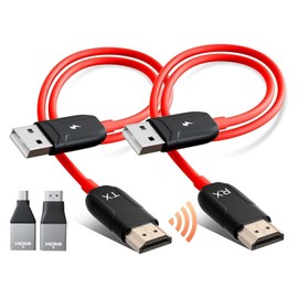 INVERSE NET Wireless HDMI Transmitter and Receiver, Wireless HDMI, Wireless HDMI Extender 50M/ 165FT Long Range,Support 2.4/5GHz for Streaming Video/Audio from Laptop,PC,Smartphone to HDTV/Projector.