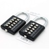 MIONI Guard Security 10 Digit Push Button Combination Padlock, 5