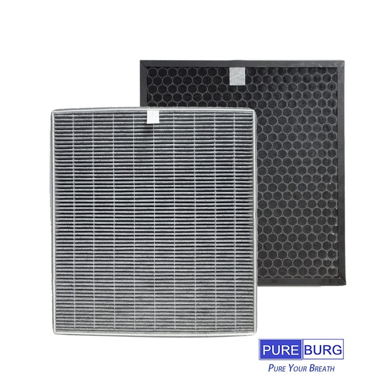 PUREBURG DCE-120HF DCE-120TF Replacement Filter Set Compatible with Iris Ohyama