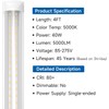 SHINESTAR 4FT Led Shop Lights, 40W 5000LM 5000K LED Shop