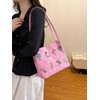 Women's Elegant Floral Fabric Shoulder Bag, Summer Trendy Large Capacity