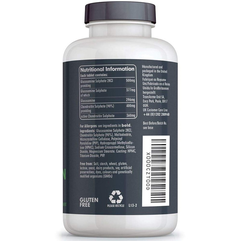 Transforme Glucosamine and Chondroitin 500mg/400mg High Strength Complex, 365 Tablets