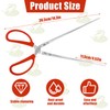 Reptile Feeding Tongs, 15 Inch Extra Long Snake Feeding Tongs