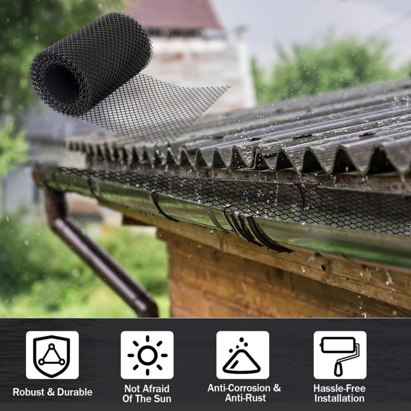 Lizzy Gutter Guard Mesh Roll 2M x 160MM | Covers