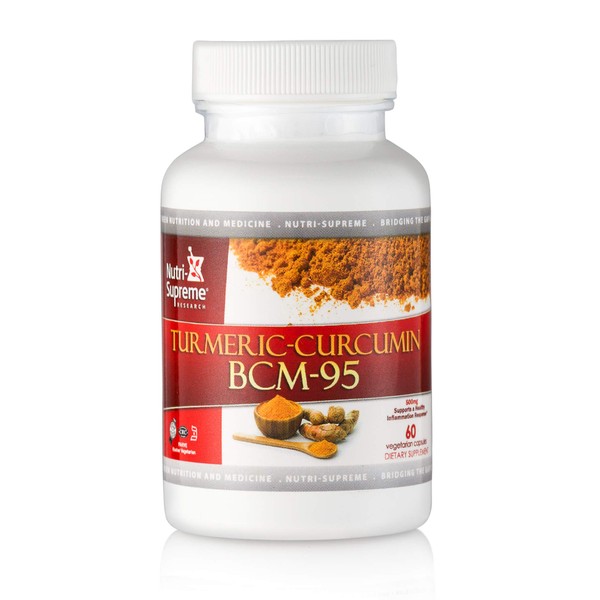 BCM - 95 Turmeric- Curcumin 60 Vegetable Capsules - Certified Kosher