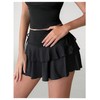 Verdusa Women's Coquette Flowy Short Skirt Elastic Waist Bow Side
