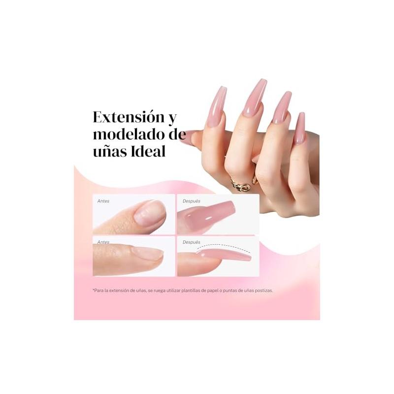 CHERIMOYA Gel Constructor Sólido Para Uñas Extensión 30g | Builder