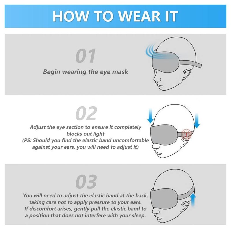Henyall 20 Pack Eye Mask for Sleeping,Blackout & Breathable Sleep