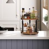 HOOBRO Spice Rack, Kitchen Rack, 2-Tier Height Adjustable, Rotating Spice
