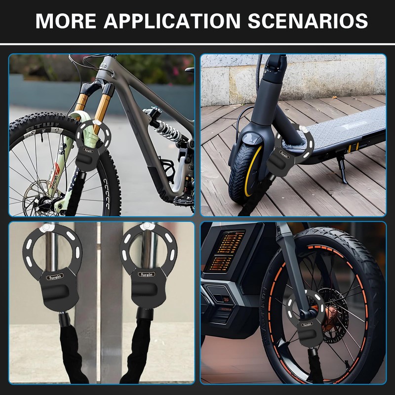 Scooter Lock,Electric Scooter Locks Anti Theft,Electric Scooter Lock with Silicone