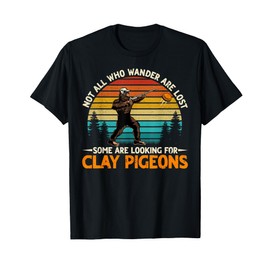 Bigfoot Clay Trap Shooting Skeet Funny Retro Sporting Clay T-Shirt