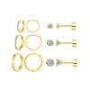 Gold Earrings for Women - Sterling Silver Gold Hoops Earrings