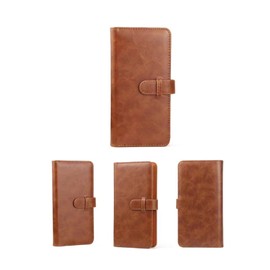 MUZIRI KINOKOO Mini Photo Album PU Leather Wallet Album Dessert Time Album Compatible with Fuji Instax Square SQ1 SQ20 SQ10 SQ6 Fuji Camera Share SP-3 Pictures Holder 80 Pockets (Brown)