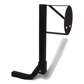 High Clearance Made in USA Truck/Auto Receiver Hitch Spare Tire Mount Curved Avoids Ground Hang Up U-4800-C Heavy Duty Steel Powder Coated