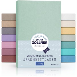 Julius Zöllner Jersey Fitted Sheet 90 x 40 cm Sage