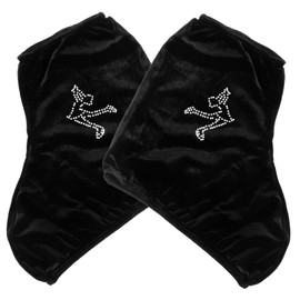 Parliky 1 Pair Elastic Ice Skate Guards Boot Covers for Outdoor Skating Protects Blades for Hockey and Figure Skates and Lightweight Skating Boot Protectors