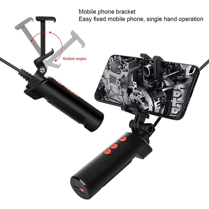 F280 1080P Endoscope 2MP 8mm WIFI Dual Lens Borescope Sewer