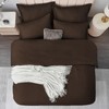 Aisbo Double Duvet Covers Set Brown - 3Pcs Bedding Set