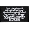 Psalm Patch 23:4 Velcro Attachment Military Airsoft Embroidery Patch