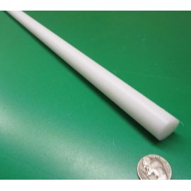 Unbranded Acetal Copolymer POM Round Rod, White 3/4 Dia x 72" Length, 1 Units