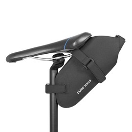 Durohaus Saddlebag 6.6 gal (2 L), Premium Waterproof Material, 600D TPU (Genuine Japanese Domestic Product) True Black