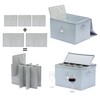 MOJECTO Extra Large Tall Hard Stemware Storage Box (20x15.5x13.2 In).