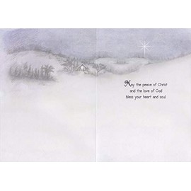 LPG Greetings Shepherds Abiding in the Field : Sherri Buck Baldwin Religious Deluxe Velvet Touch Christmas Card