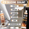 ROFPM High Heat Silicone Glue Clear and Black, 100ml Heat