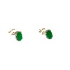 Green EMERALD Sterling Silver 925 Stud Earrings - 5 x