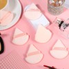 6 Pack Powder Puff Face Triangular Makeup Sponge Soft Velvet