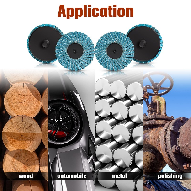 Chengu 48 Pcs 2 Inch Die Grinder Flap Disc with