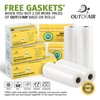 OutOfAir 11" x 100' Vacuum Sealer Bags Rolls & Dispenser
