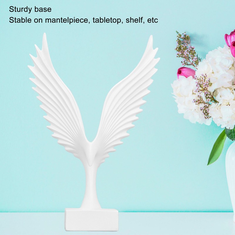Eagle Abstract Figurine Decorative Resin Geometric Surface Animal Wing Sculpture