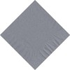 50 Plain Solid Colors Luncheon Dinner Napkins Paper - Silver