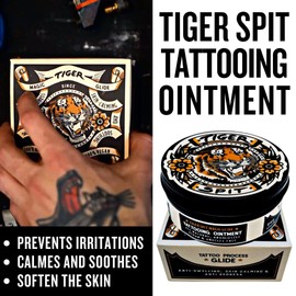 TIGER SPIT Tattoo Glide, Professional & Vegan Tattoo Balm for Cruelty-free Tattooing, 200ml