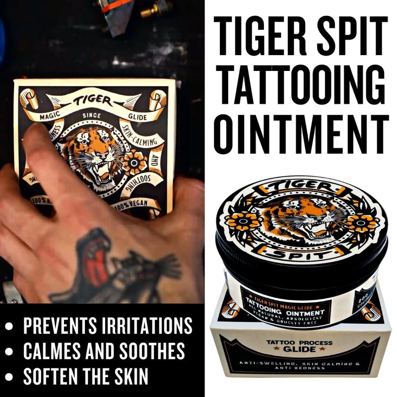 TIGER SPIT Tattoo Glide, Professional & Vegan Tattoo Balm for