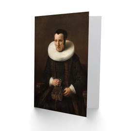 Artery8 Rembrandt van Rijn Art Card Old Lady with a Book Portrait