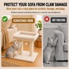 PuzzlePaw Small Cat Tree with Large Top Perch for Indoor