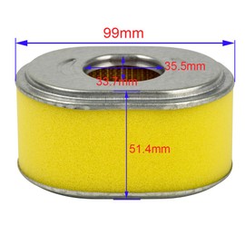 Carkio Replace Air Filter Fit for GX110 GX120 Engine New Replace # 17210-ZE0-822, 17210-ZE0- 820, 17210-ZE0-505