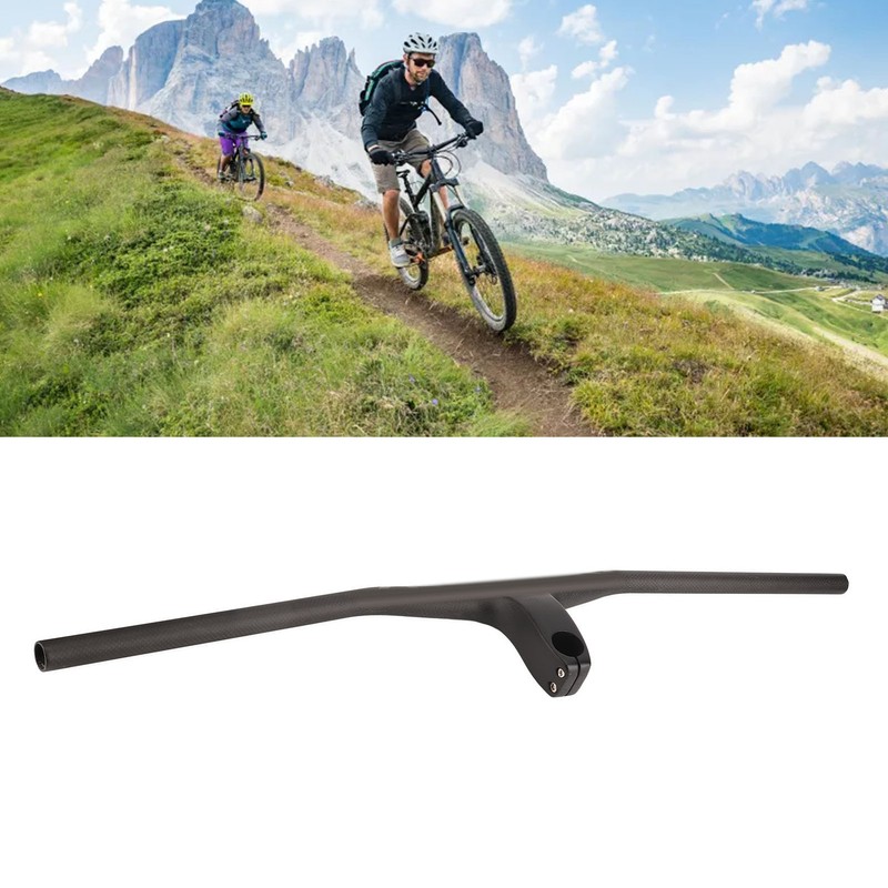 Bike Straight Handlebar Carbon Fiber Negative 17 Degree Bicycle One