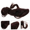 Vaguelly Claw Clip Ponytail Extension Dark Brown Curly Wavy Hair
