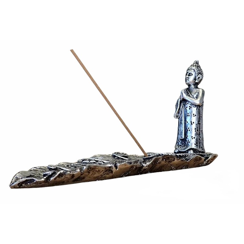 MFunke Buddha Incense Holder with 30 Incense Sticks for Aromatherapy