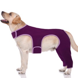Hjyokuso Recovery Suit for Dogs - Leg Surgery Protector, Lick Sleeve to Prevent Licking, Avoids Wound Infection - XL